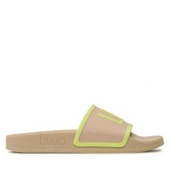 Klapki Liu Jo. Brązowe klapki damskie Liu Jo, bez wzorów, bez obcasa. Za 239.99 zł.