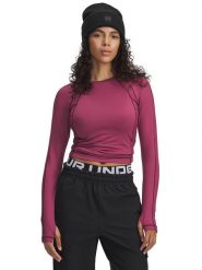 Under Armour Koszulka funkcyjna w kolorze różowym rozmiar: M. Różowe bluzki sportowe damskie Under Armour, m, z materiału, bez kołnierzyka, bez ramiączek. Za 143.17 zł.