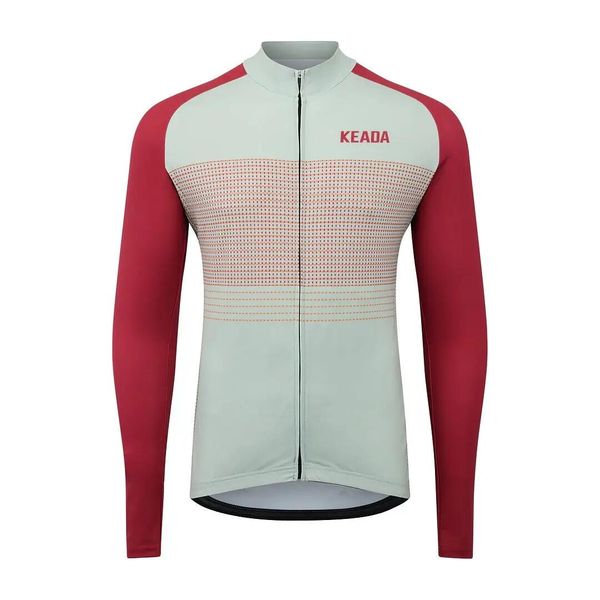 Męska koszulka kolarska z długim rękawem – Weave Three. Białe koszulki męskie z długim rękawem KEADA SPORTS, l. Za 349.00 zł.