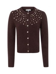 Marie Lund sweter z domieszką wełny Kobiety brązowy, XL. Brązowe swetry klasyczne damskie Marie Lund, xl, z wełny, bez kołnierzyka. Za 179.95 zł.