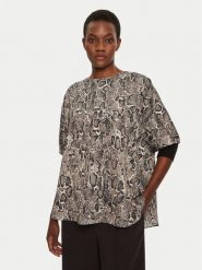 JOOP! Bluzka Bine 10018881 30044813 Szary Regular Fit. Szare bluzki damskie Joop!, bez wzorów, z syntetyku, bez kołnierzyka, bez ramiączek. Za 309.99 zł.