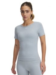 Under Armour Koszulka sportowa "Vanish" w kolorze szarym rozmiar: L. Szare bluzki sportowe damskie Under Armour, l, bez wzorów, z materiału, bez ramiączek. Za 132.36 zł.