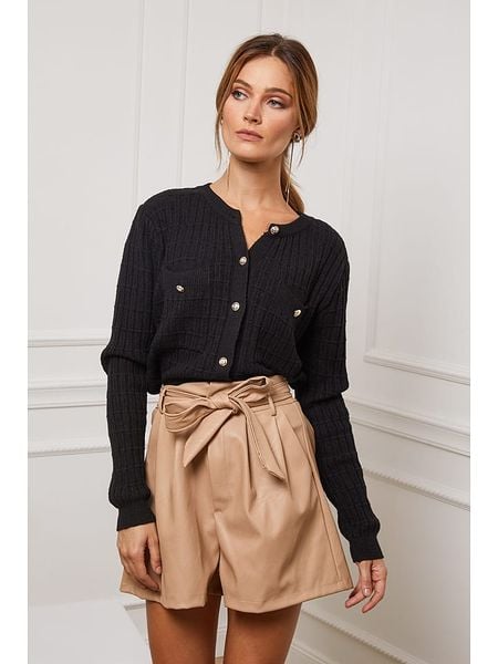 Joséfine Kardigan "Castel" w kolorze czarnym rozmiar: M. Czarne kardigany damskie Joséfine, m, bez wzorów, z kaszmiru. Za 156.98 zł.