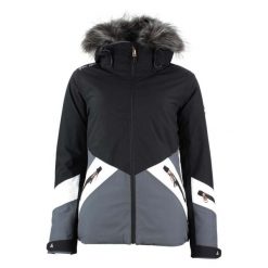 Damska kurtka narciarska Peak Mountain Anita. Czarne kurtki damskie Peak Mountain, na zimę, bez wzorów, bez kaptura. W wyprzedaży za 800.90 zł.
