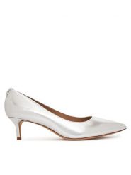 LAUREN RALPH LAUREN Szpilki 802978834001 Srebrny. Szare szpilki Lauren Ralph Lauren, bez wzorów, ze skóry, bez obcasa. Za 409.99 zł.