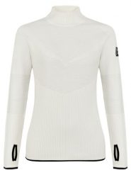 Salewa Sweter "Fanes" w kolorze białym rozmiar: 40. Białe golfy damskie Salewa, bez wzorów, prążkowane, bez ramiączek. Za 232.78 zł.