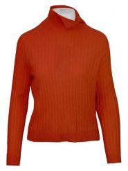 Malo Optimum Sweter w kolorze ceglanym rozmiar: XL. Czerwone golfy damskie Malo Optimum, xl, bez wzorów, z kaszmiru, bez ramiączek. Za 295.86 zł.