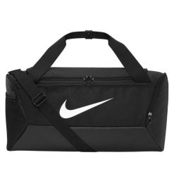 Torba Brasilia Duffle Bag. Czarne torby męskie na ramię Nike, bez wzorów, z materiału, na ramię. Za 230.99 zł.