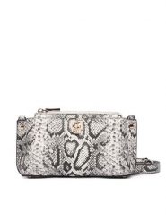 Guess Torebka Bianca Mini HWKG99 07720 Szary. Szare listonoszki damskie Guess, z aplikacjami, ze skóry, bez dodatków. Za 549.99 zł.
