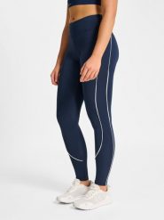Damskie legginsy Hummel Pulse Piping. Niebieskie bielizna termoaktywna damska HUMMEL, xs, bez wzorów, z poliesteru. Za 232.50 zł.