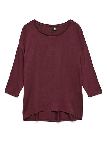 Vero Moda Koszulka w kolorze fioletowym rozmiar: S. Różowe bluzki damskie Vero Moda, s, bez wzorów, z lyocellu, bez kołnierzyka, bez ramiączek. Za 57.06 zł.