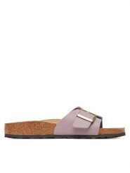 Birkenstock Klapki Catalina 1030250 Fioletowy. Fioletowe klapki damskie Birkenstock, bez wzorów, ze skóry, bez obcasa. Za 359.99 zł.