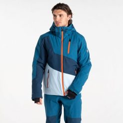 Męska kurtka narciarska Baseplate II. Zielone kurtki męskie Dare 2b, m, bez wzorów, bez kaptura, narciarskie. W wyprzedaży za 649.99 zł.