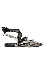 PINKO Czółenka Gianira 30 SD0547 P042 Szary. Szare czółenka damskie Pinko, bez wzorów, ze skóry, bez obcasa. Za 1,079.00 zł.