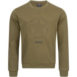 Jeep Męska Okrągła Bluza z Gwiazdą - Komfort i Styl. Bluzy bez kaptura męskie Jeep, m, z bawełny. Za 207.99 zł.