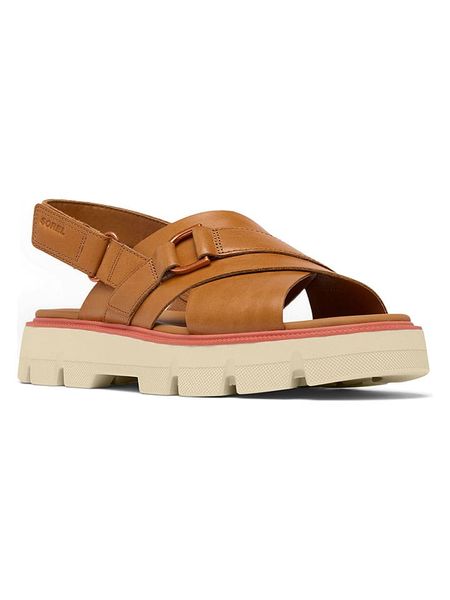 Sorel Sandały "Rein CB" w kolorze jasnobrązowym rozmiar: 37. Brązowe sandały damskie Sorel, bez wzorów, bez obcasa. Za 217.23 zł.