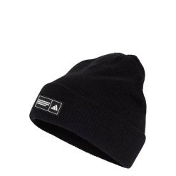 Czapka Essentials Typu Beanie Z Wywiniętym Brzegiem. Białe czapki męskie Adidas, bez wzorów, z dzianiny, klasyczne. Za 89.95 zł.
