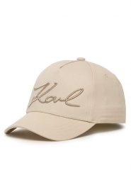 Karl Lagerfeld Kids Czapka z daszkiem Z31197 S Beżowy. Brązowe czapki dziecięce Karl Lagerfeld Kids, bez wzorów, z bawełny. Za 139.99 zł.
