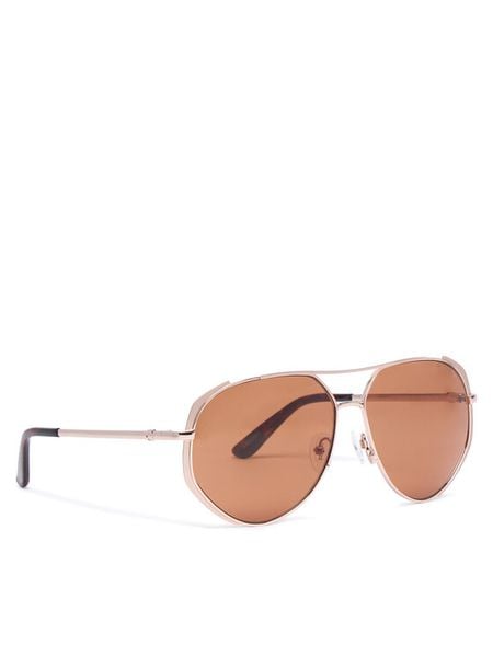 Guess Okulary przeciwsłoneczne GU00219 Złoty. Żółte okulary przeciwsłoneczne damskie Guess. Za 499.99 zł.