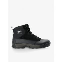 Buty zimowe męskie Sorel Buxton Lite Lace Plus WP. Czarne buty trekkingowe męskie Sorel, na zimę, bez zapięcia, trekkingowe. Za 396.99 zł.