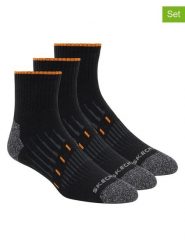 Skechers Skarpety (6 par) w kolorze antracytowo-czarno-pomarańczowym rozmiar: 40,5-46. Czarne skarpetki męskie Skechers, bez wzorów, ze splotem. Za 56.99 zł.