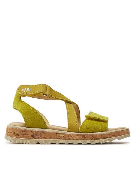 Primigi Sandały 5937611 M Żółty. Żółte sandały dziewczęce Primigi, ze skóry, bez zapięcia. Za 299.99 zł.