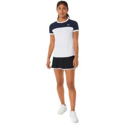 Damskie spódnico-spodenki Asics Women Court. Czarne szorty damskie Asics, bez wzorów, z materiału. Za 219.00 zł.