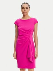 DKNY Sukienka koktajlowa DD5AC20B Różowy Slim Fit. Czerwone sukienki damskie DKNY, bez wzorów, z syntetyku, wizytowe, bez kołnierzyka, bez ramiączek. Za 409.99 zł.