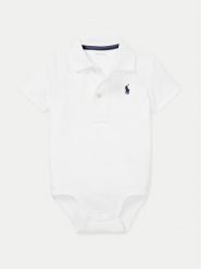 Polo Ralph Lauren Body dziecięce 320700386002 Biały. Białe body niemowlęce Polo Ralph Lauren, bez wzorów, z bawełny, bez ramiączek. Za 199.99 zł.