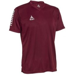 Koszulka piłkarska poliestrowa męska Select PISA bordowa. Czerwone t-shirty sportowe męskie Select, m, bez ramiączek, do piłki nożnej. W wyprzedaży za 72.40 zł.