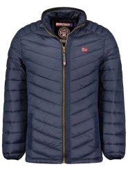 Geographical Norway Kurtka pikowana "Carliti" w kolorze granatowym rozmiar: S. Niebieskie kurtki męskie Geographical Norway, s, bez wzorów, bez kaptura. Za 109.78 zł.