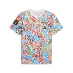 Koszulka OM Africa Marseille AOP. Białe t-shirty sportowe męskie Puma, s, bez ramiączek, do piłki nożnej. W wyprzedaży za 268.00 zł.