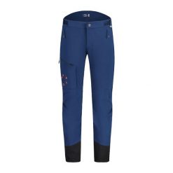 Spodnie skiturowe męskie Maloja KhesarM. Niebieskie spodnie materiałowe męskie Maloja, bez wzorów, sportowe. Za 539.99 zł.