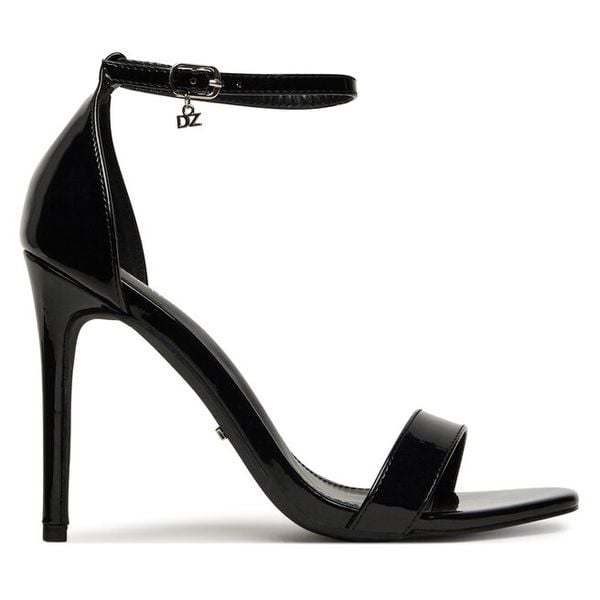 Sandały DeeZee. Czarne sandały damskie DeeZee, bez wzorów, bez obcasa, na szpilce. Za 139.99 zł.