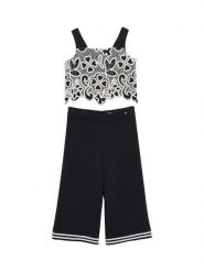 Abel & Lula Komplet bluzka i spodnie 5217 Czarny Regular Fit. Czarne spodnie dziewczęce Abel & Lula, z bawełny. Za 409.99 zł.