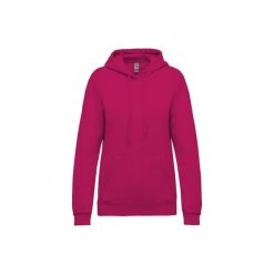 Bluza damska z kapturem Kariban. Czerwone bluzy z kapturem damskie KARIBAN, l, z bawełny. Za 181.00 zł.