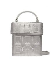 KARL LAGERFELD Torebka B4W30113 Srebrny. Szare torebki klasyczne damskie Karl Lagerfeld, bez wzorów, ze skóry, bez dodatków. Za 1,299.00 zł.