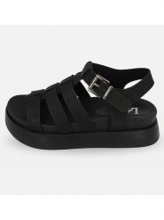 Lee Sandały "Emersyn" w kolorze czarnym rozmiar: 38. Czarne sandały damskie Lee, bez wzorów, bez obcasa, na koturnie. Za 165.99 zł.