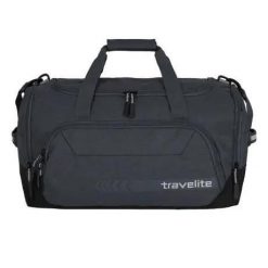 Torba sportowo-podróżna Kick Off M 45 L dla dorosłych unisex. Szare torebki klasyczne damskie Travelite, bez wzorów, z materiału, bez dodatków. Za 216.50 zł.