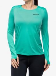 Bluza szybkoschnąca damska Inov-8 Performance Long Sleeve. Zielone kurtki do biegania damskie Inov-8, l, bez wzorów, z poliesteru, bez kaptura. Za 101.19 zł.