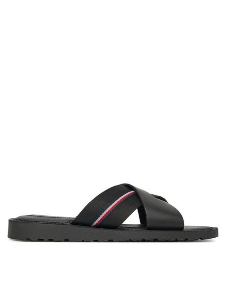 Tommy Hilfiger Klapki FM0FM05415 Czarny. Czarne klapki i japonki męskie Tommy Hilfiger, ze skóry. Za 179.99 zł.