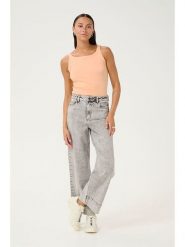 Kaffe Top w kolorze pomarańczowym rozmiar: L. Pomarańczowe topy damskie Kaffe, l, bez wzorów, bez kołnierzyka. Za 43.99 zł.