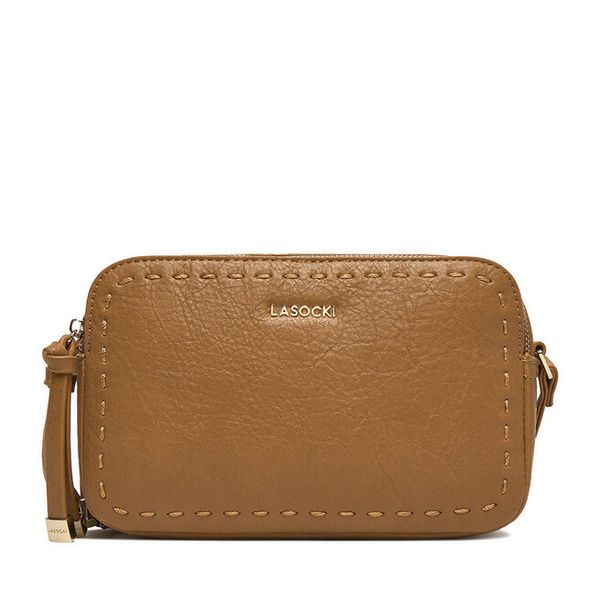 Torebka Lasocki. Brązowe listonoszki damskie Lasocki, bez wzorów, bez dodatków. Za 159.99 zł.