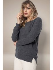 Perfect Cashmere Kaszmirowy sweter "Sasha" w kolorze ciemnoszarym rozmiar: S. Szare swetry klasyczne damskie Perfect Cashmere, s, z kaszmiru, bez kołnierzyka. Za 296.56 zł.