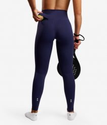 Legginsy do tenisa/padel damskie Smart z kieszenią na piłki. Niebieskie legginsy damskie NORDICDOTS, l, bez wzorów, z bawełny. Za 365.00 zł.