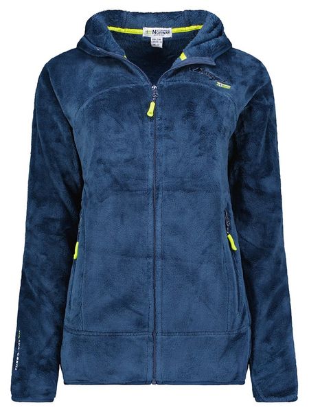 Geographical Norway Kurtka polarowa "Upalood" w kolorze granatowym rozmiar: S. Niebieskie kurtki damskie Geographical Norway, s, bez wzorów, z polaru, bez kaptura. Za 104.64 zł.