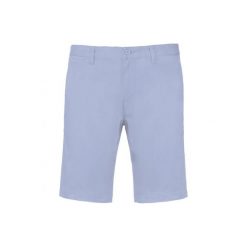 Szorty chino Kariban. Niebieskie szorty męskie KARIBAN, z bawełny, bez kołnierzyka. Za 171.50 zł.