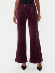 Juicy Couture Spodnie dresowe Layla JCSEBJ001 Bordowy Flared Leg. Czerwone spodnie dresowe damskie Juicy Couture, s, bez wzorów, z dresówki. Za 349.99 zł.