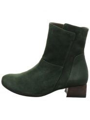 Think! Skórzane botki "Delicia" w kolorze zielonym rozmiar: 36,5. Zielone botki damskie Think!, eleganckie, bez obcasa, bez zapięcia. Za 267.92 zł.