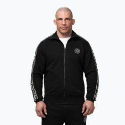 Bluza męska Pitbull Nexus Track Jacket. Czarne bluzy bez kaptura męskie PITBULL, m, z materiału. Za 279.99 zł.